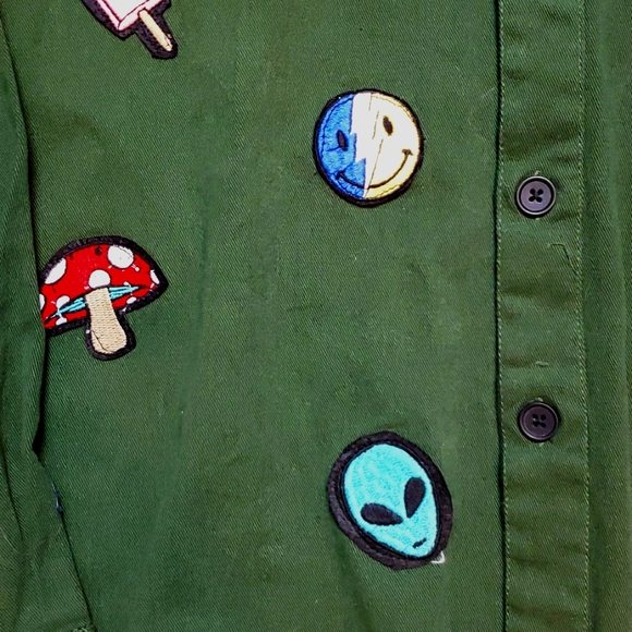 Eighty Eight Hoodie Medium Patches Jean Jacket - Picture 4 of 11